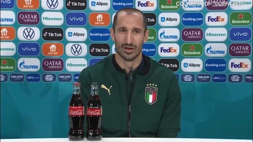 Chiellini: "Fortunato di esserci. Kane è un attaccante di livello"