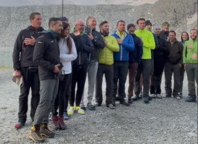 Italia-Inghilterra, il gruppo 3 valli aspetta la finale e canta l'inno