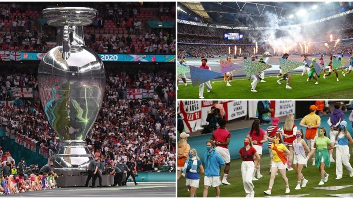 Italia-Inghilterra, la cerimonia della finale: spettacolo a Wembley