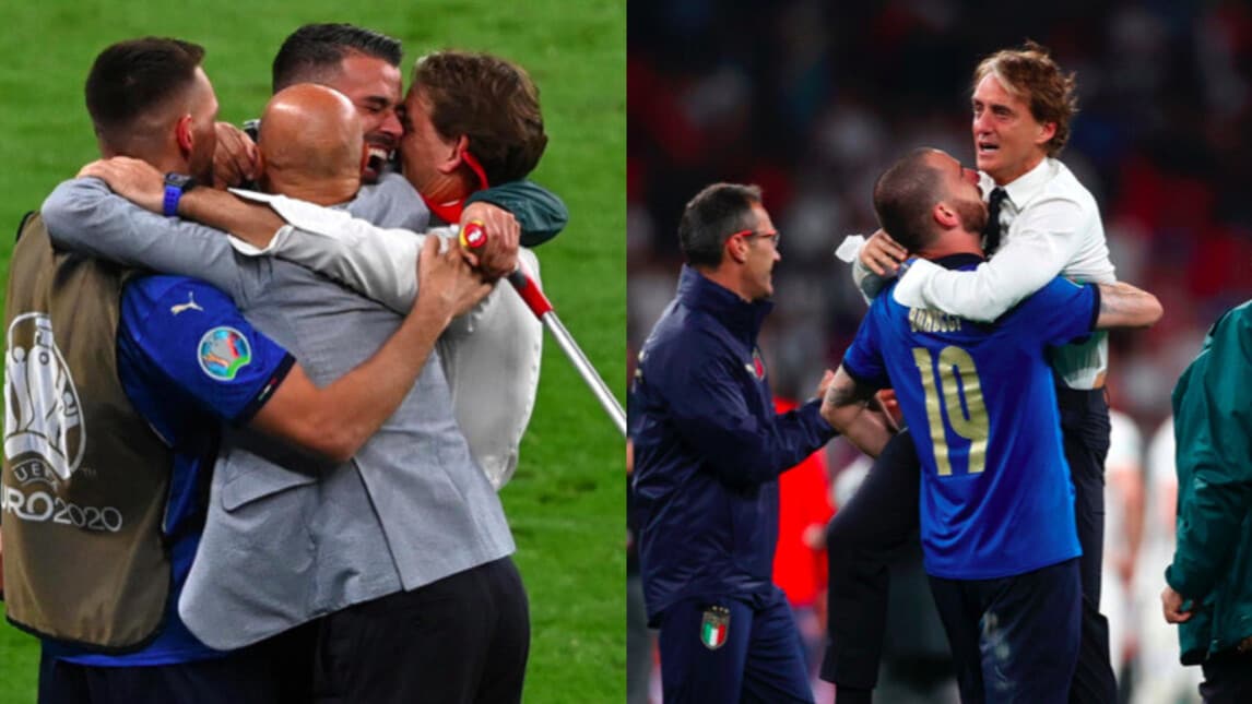 Mancini in lacrime: il ct piange di gioia dopo il trionfo a Euro2020