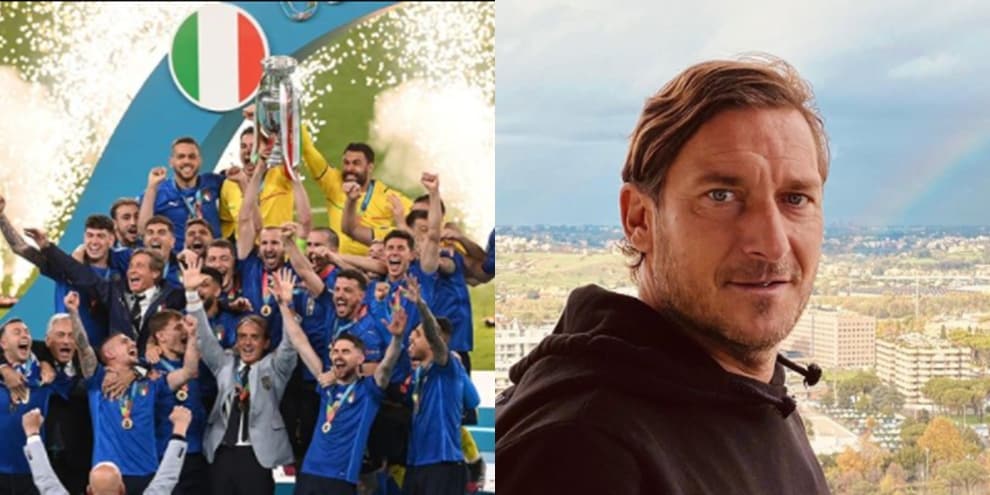 L'Italia è campione d'Europa, i complimenti di Totti