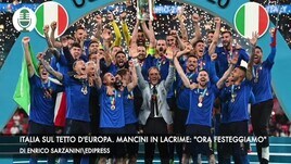 Italia sul tetto d'Europa. Mancini in lacrime: "Ora festeggiamo"