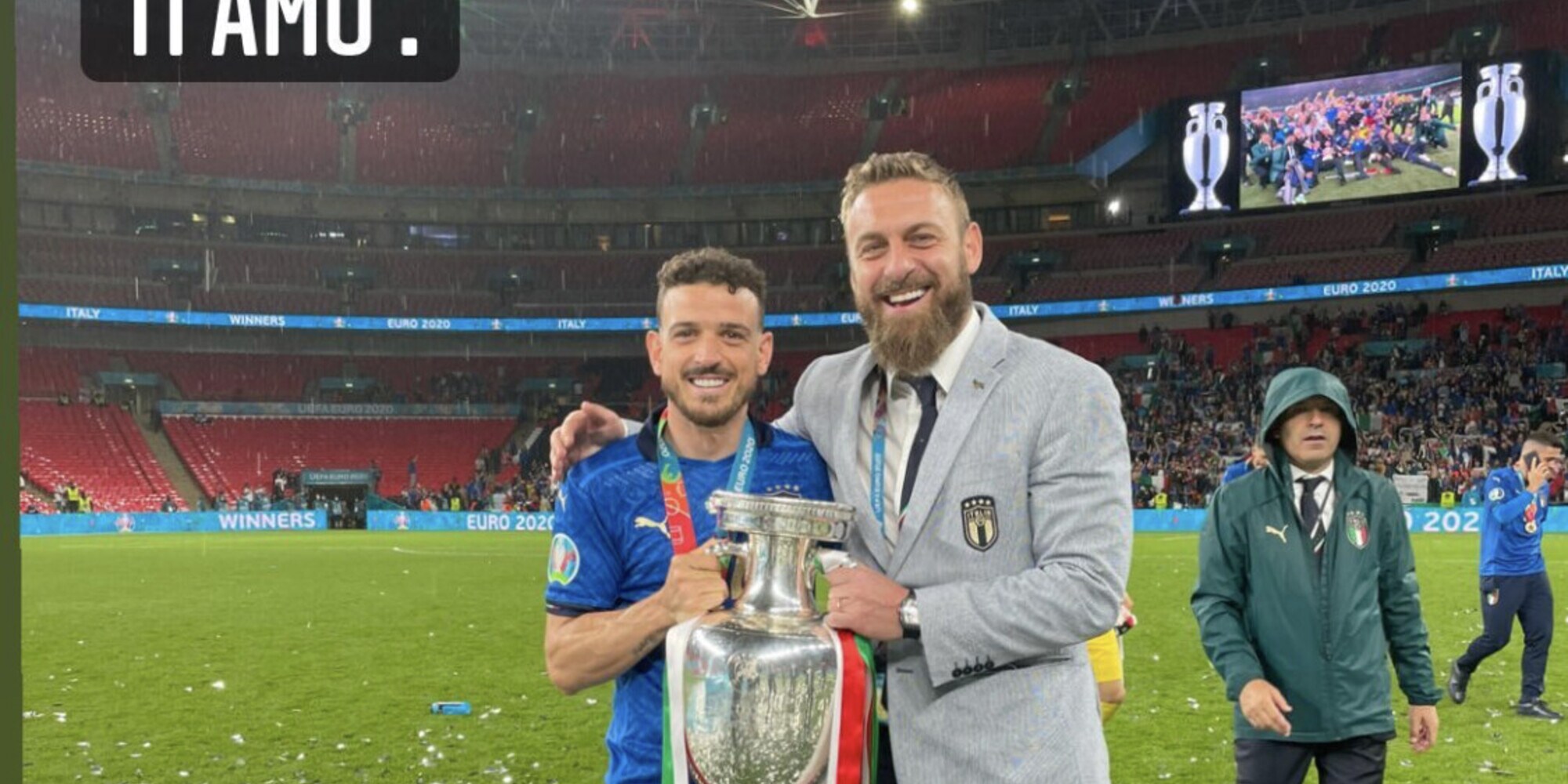 Florenzi e la dedica a Vialli: "È un esempio vivente". Poi a De Rossi: "Ti amo"
