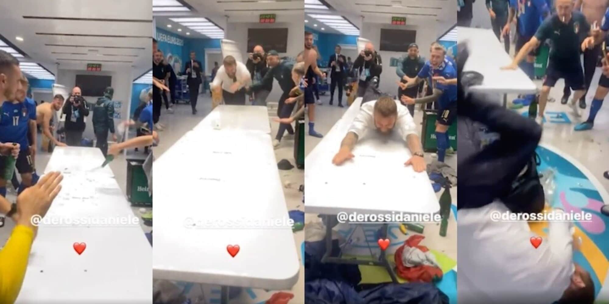De Rossi, la pazza esultanza per la vittoria dell'Italia all'Europeo