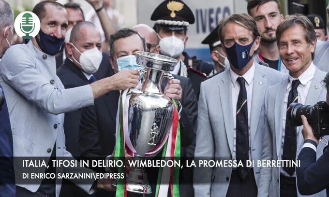 Italia, tifosi in delirio. Wimbledon, la promessa di Berrettini