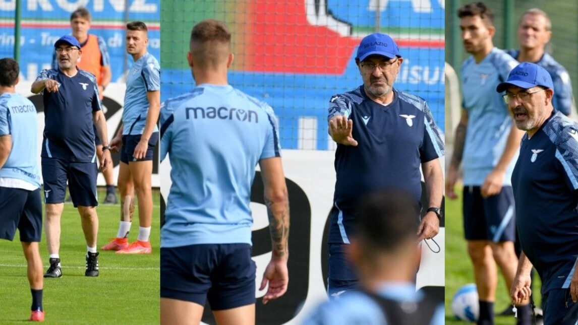 Lazio a scuola di "sarrismo": tutti all'ascolto del tecnico