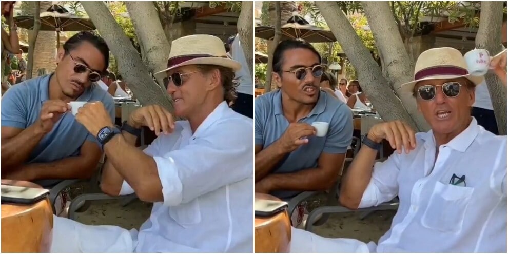 Mancini e il caffè portafortuna con Nusret