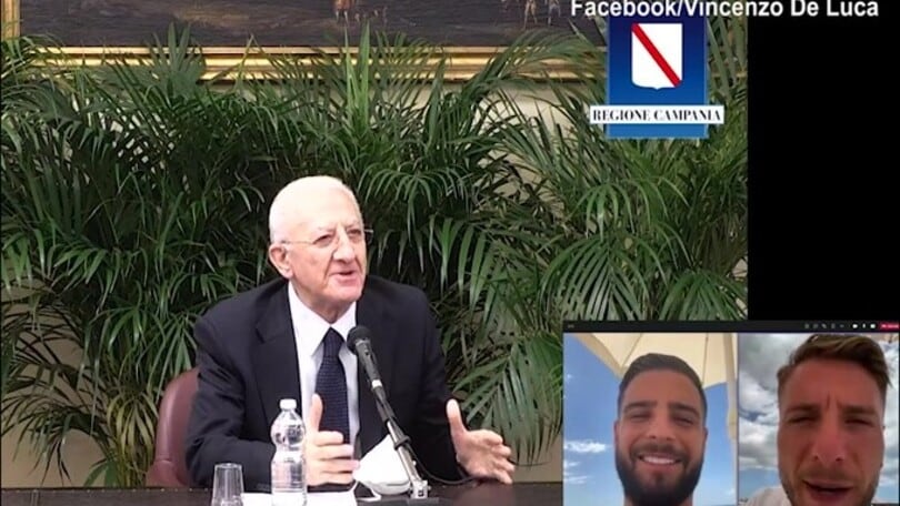 De Luca a Insigne e Immobile: "Avete onorato la Campania"