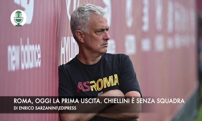 Roma, oggi la prima uscita. Chiellini è senza squadra