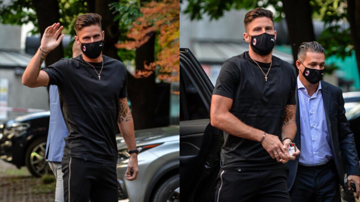 Milan, ecco Giroud: le visite mediche prima della firma