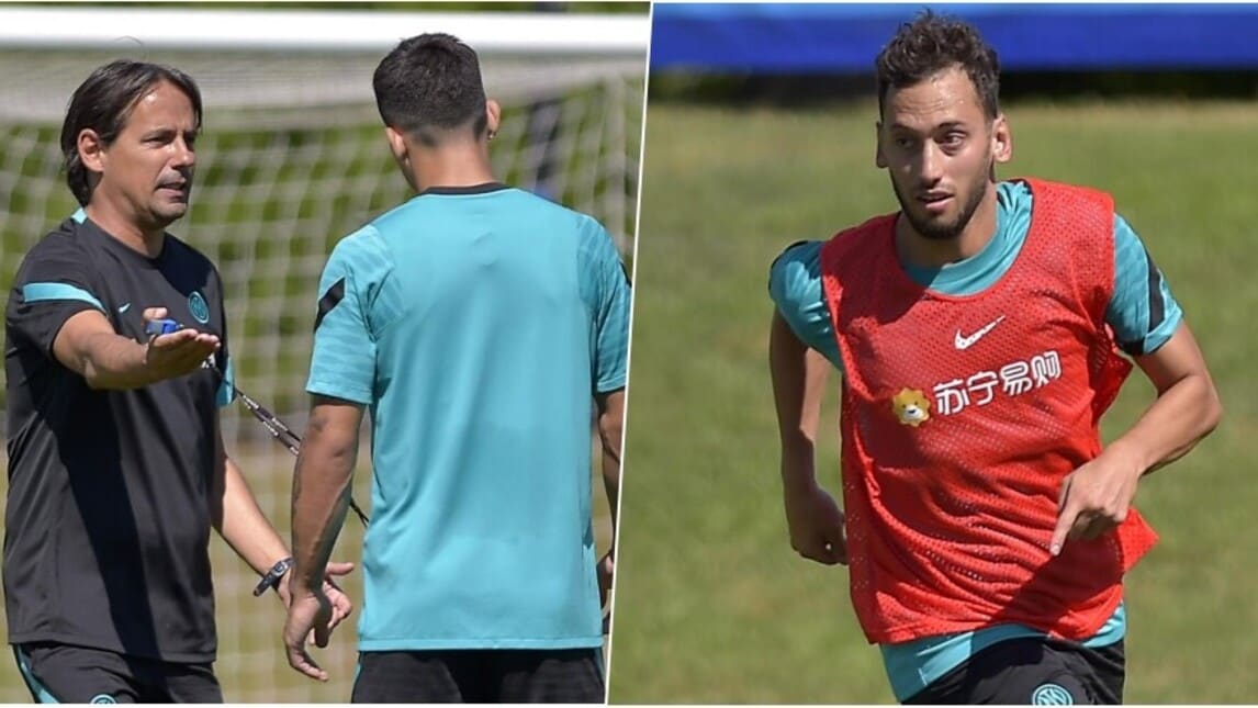 L’Inter di Inzaghi prepara la sfida al Lugano: Calhanoglu è pronto