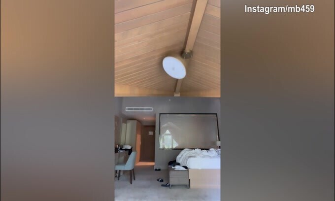 Balo, cosa combini? Calcio al lampadario!