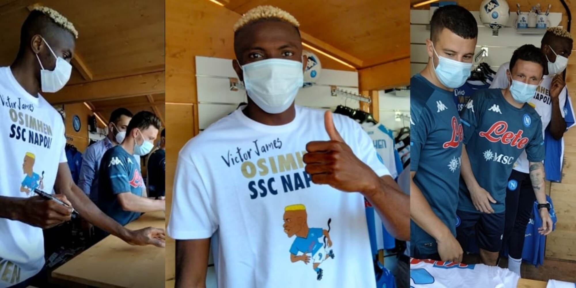 Osimhen incontra i tifosi del Napoli in ritiro: foto e video