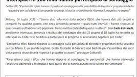 Interspac, interesse di centomila persone