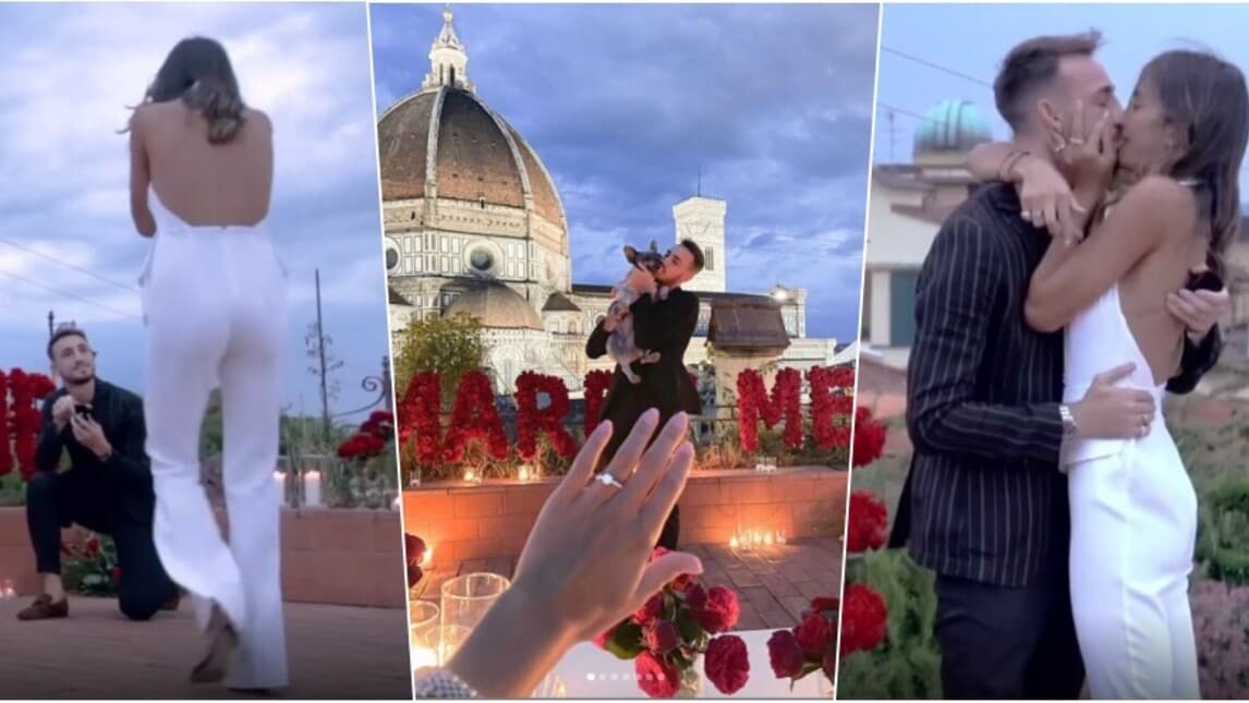 Castrovilli, che romanticismo! Chiede alla sua Rachele di sposarlo