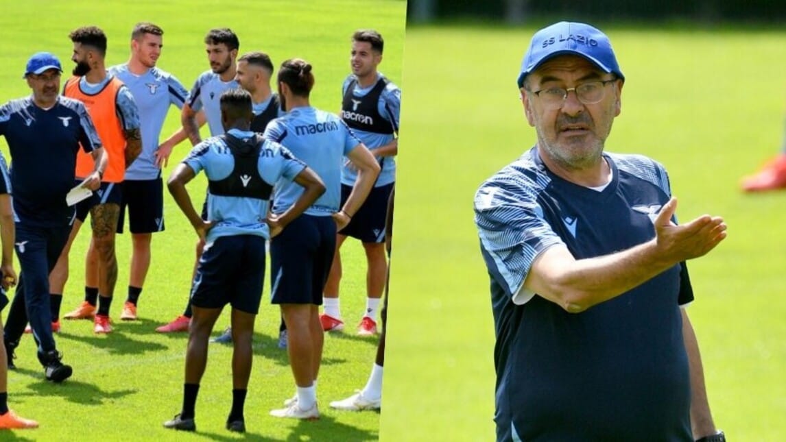 Lazio, tutti in silenzio: Sarri parla alla squadra