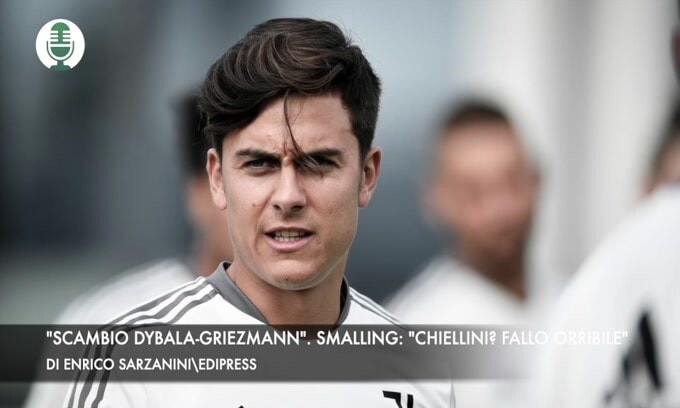 "Scambio Dybala-Griezmann". Smalling: "Chiellini? Fallo orribile"