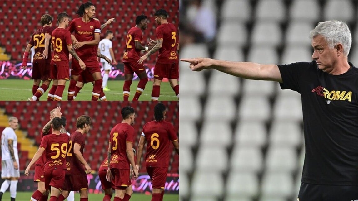 Triestina-Roma 0-1: Mourinho guida, Zalewski festeggia