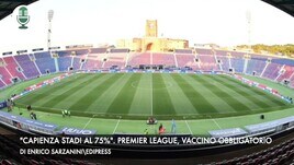 “Capienza degli stadi al 75%”. Premier League, vaccini obbligatori