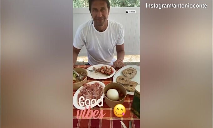 Il pranzo di Antonio Conte per tenersi in forma