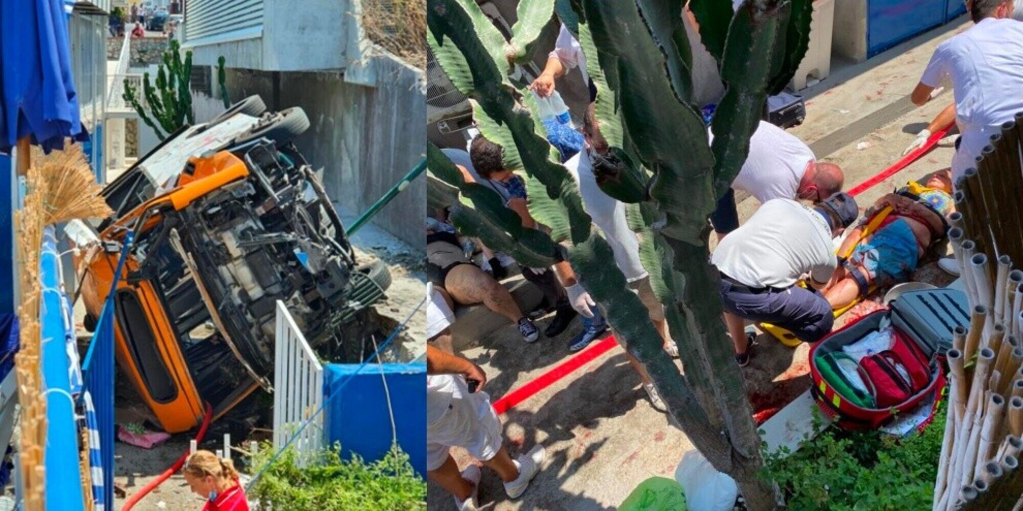 Tragedia a Capri: autobus precipita, un morto e decine di feriti FOTO