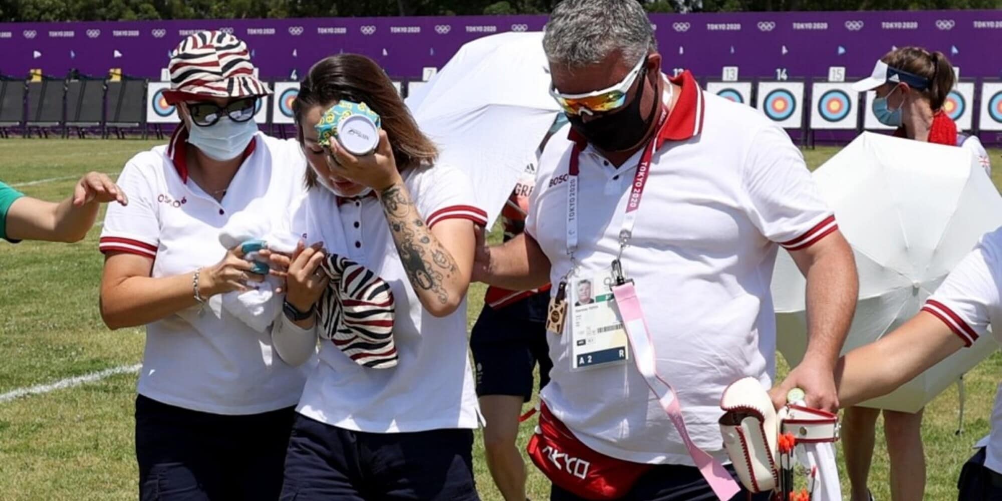 Tokyo 2020, dramma sfiorato nel tiro con l'arco: atleta sviene per il caldo