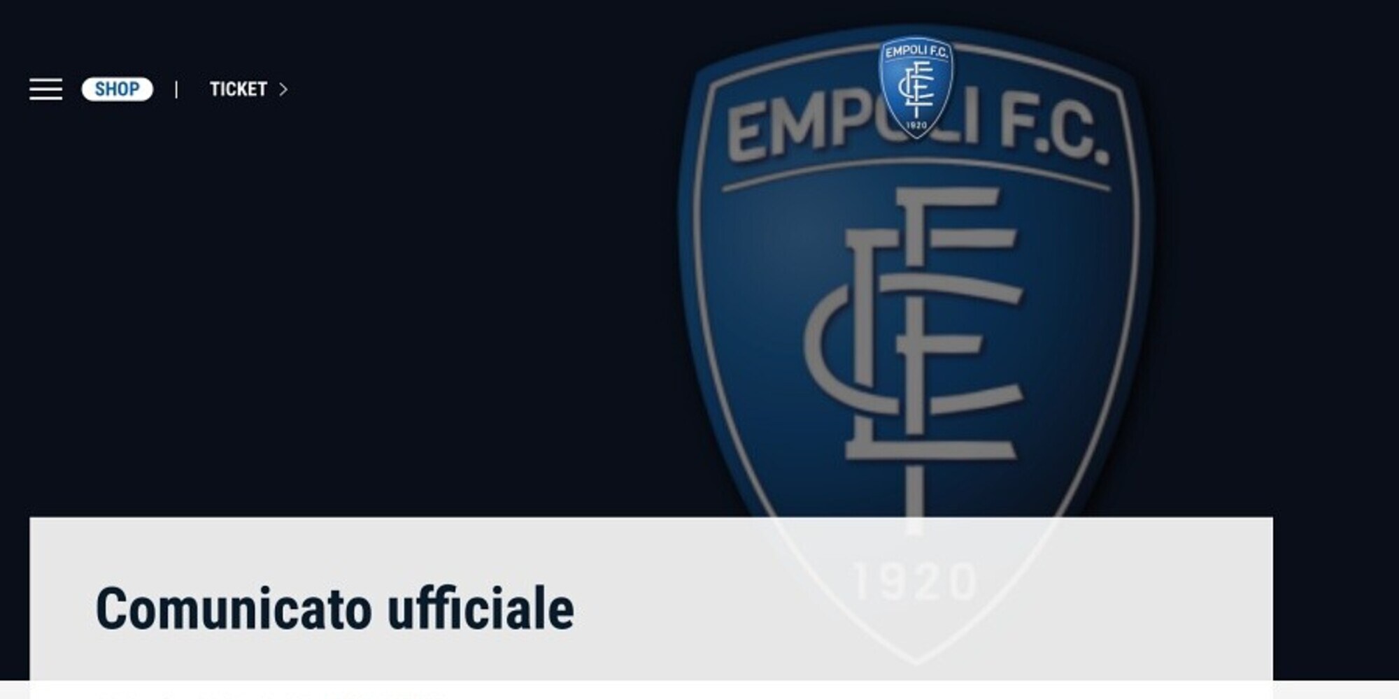 Empoli, sospetti confermati: 6 positivi al Covid