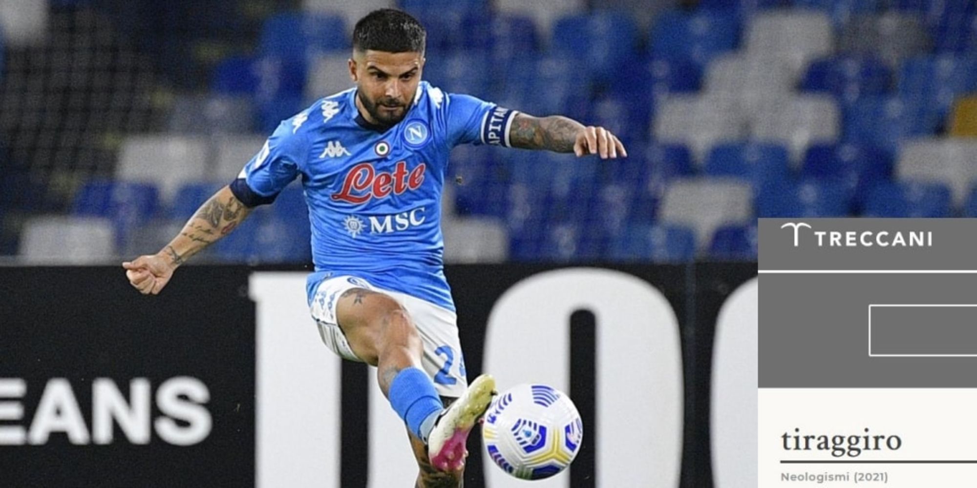 Il tiraggiro di Insigne sulla Treccani, polemica social: "E Del Piero?"