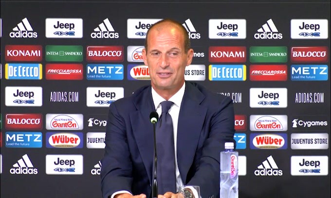 Allegri emozionato ai giornalisti: "Aspetto le vostre simpatiche domande"