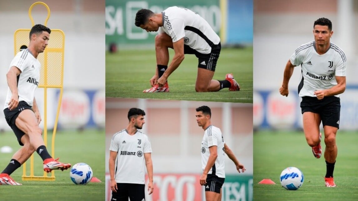Juve, ecco la Ronaldo Cam: l'allenamento di CR7