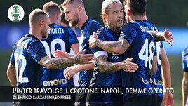 L'Inter stende il Crotone. Napoli, Demme operato al ginocchio