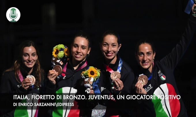Tokyo, Italia di bronzo. Juventus, c'è un positivo
