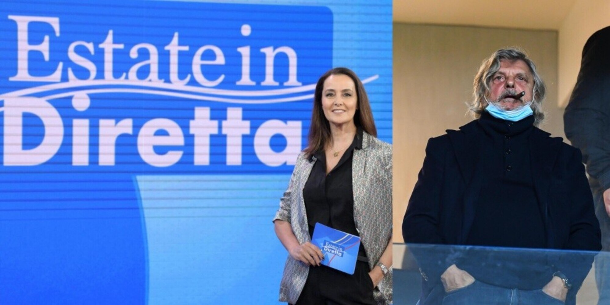 Ferrero, battuta hot a Roberta Capua: "Ci sta guardando mio marito..."