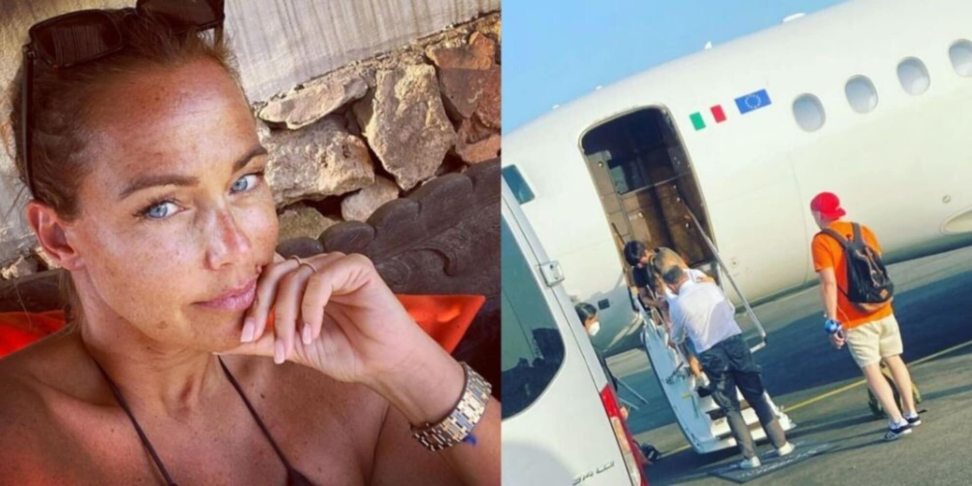 Sonia Bruganelli, la foto della figlia malata sul jet: haters zittiti