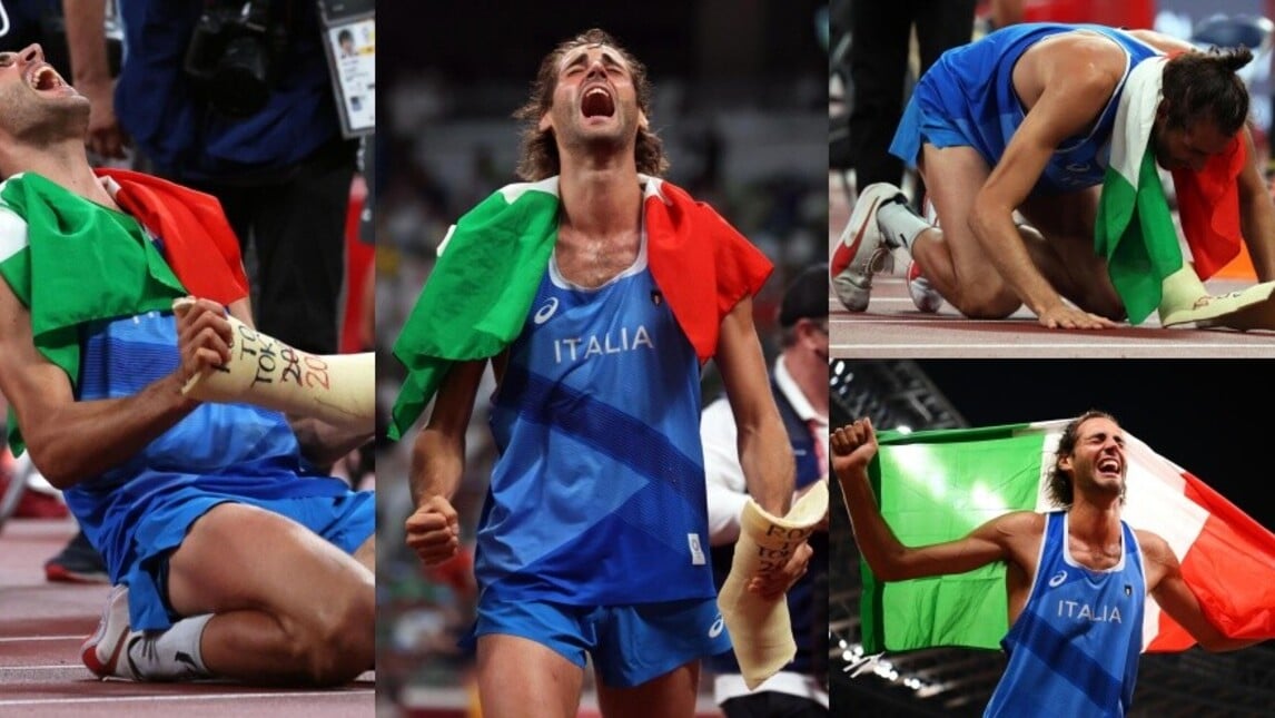 Tamberi butta il gesso e si prende l'oro: super Gimbo a Tokyo!