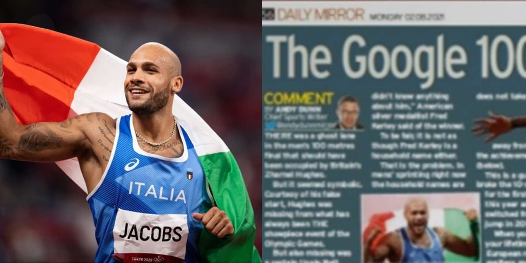 Jacobs, la medaglia d'oro fa arrabbiare gli inglesi: "Ha vinto google..."