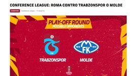 Conference League: Roma contro una tra Trabzonspor e Molde