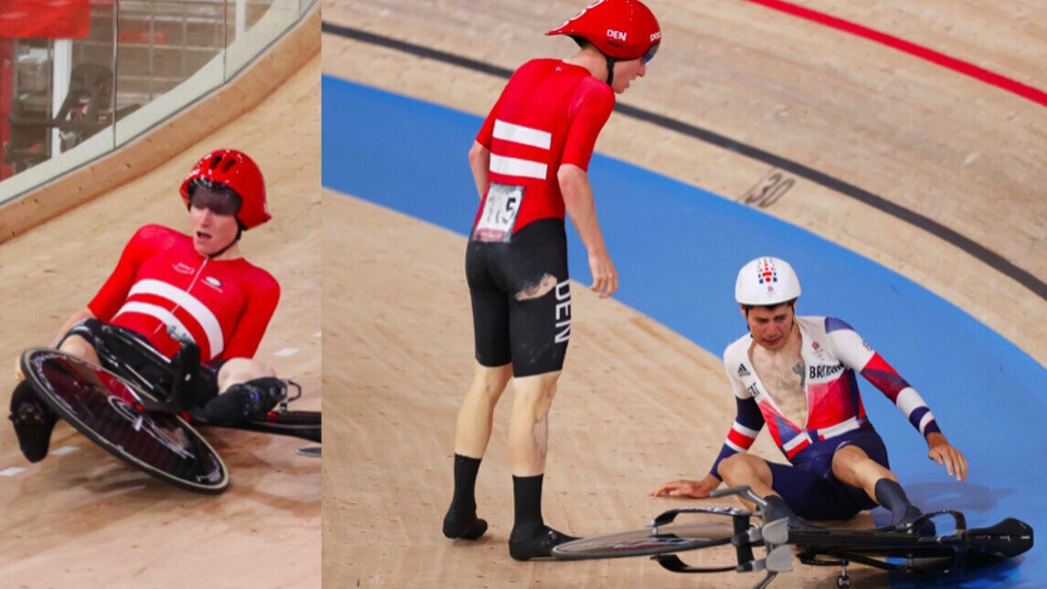 Olimpiadi, che scontro nell'inseguimento a squadre di ciclismo