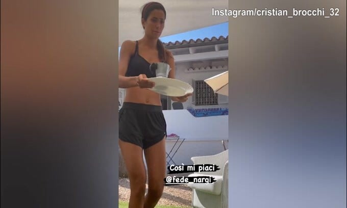 Cristian Brocchi, il caffè è servito da...Federica Nargi!