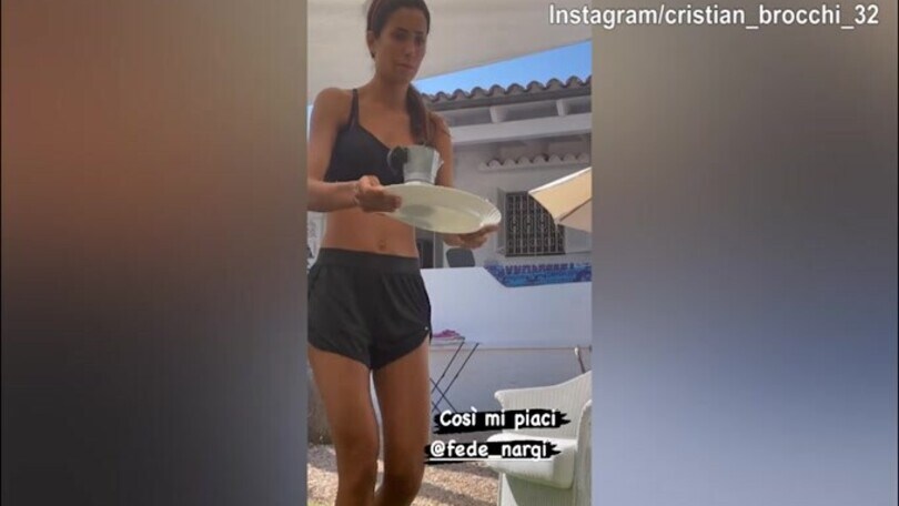 Cristian Brocchi, il caffè è servito da...Federica Nargi!
