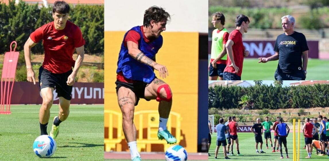 Roma, primo allenamento per Shomurodov. E Mourinho osserva