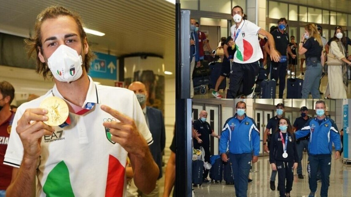 Tamberi e Vanessa Ferrari a Fiumicino: che festa per i due azzurri!