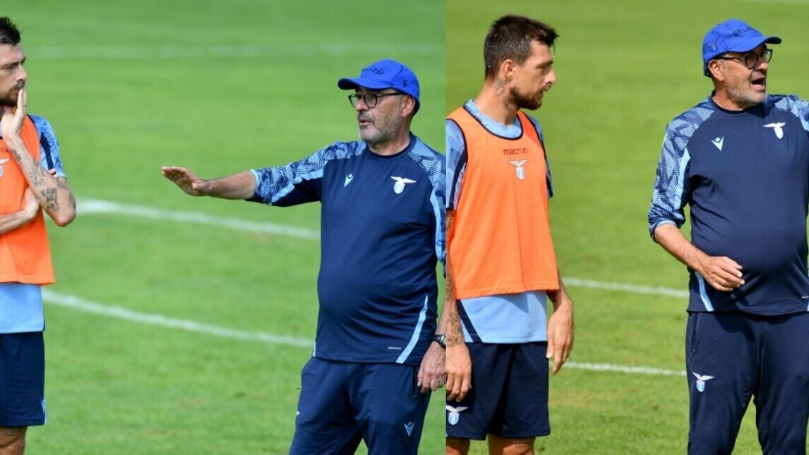 Lazio, Acerbi a lezione di difesa con Sarri