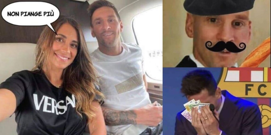 Messi al Psg, l'ironia social: al posto delle lacrime banconote e baguette