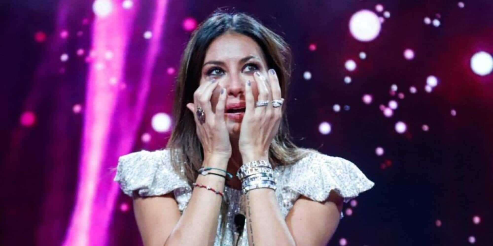 Elisabetta Gregoraci in lacrime per le parole di Alessandra Amoroso
