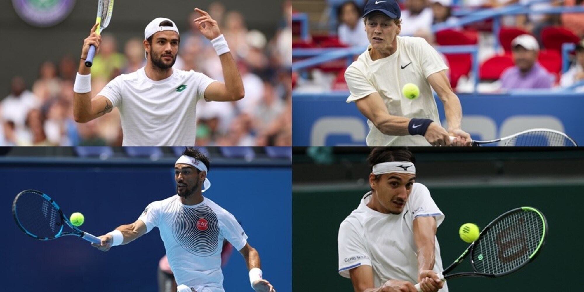 Atp Cincinnati: Berrettini, Sinner, Fognini e Sonego nel main draw