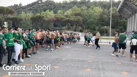 Roma, i tifosi del Raja Casablanca in delirio davanti all’Olimpico