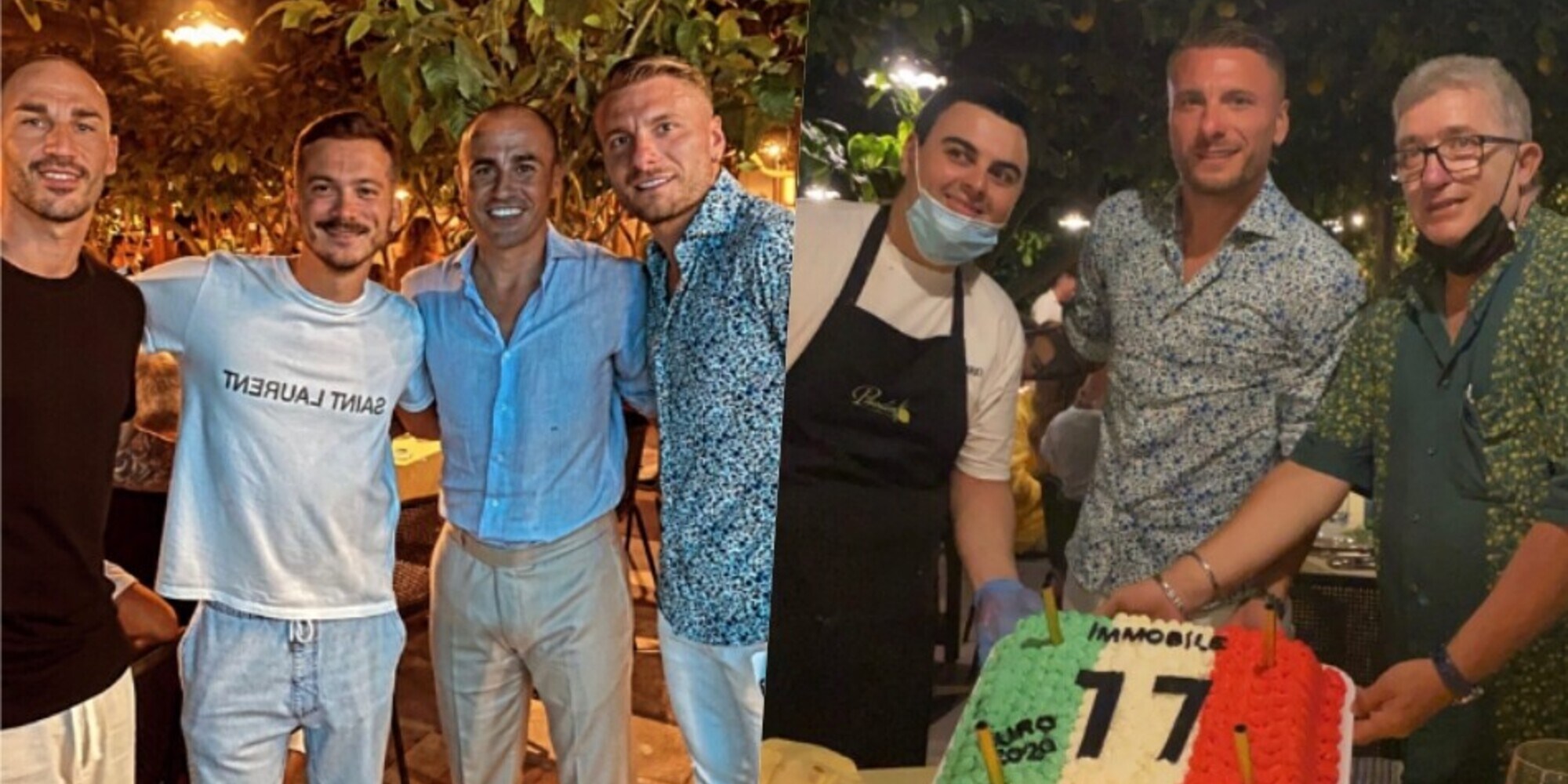 Immobile, Ferragosto a Capri con i Cannavaro