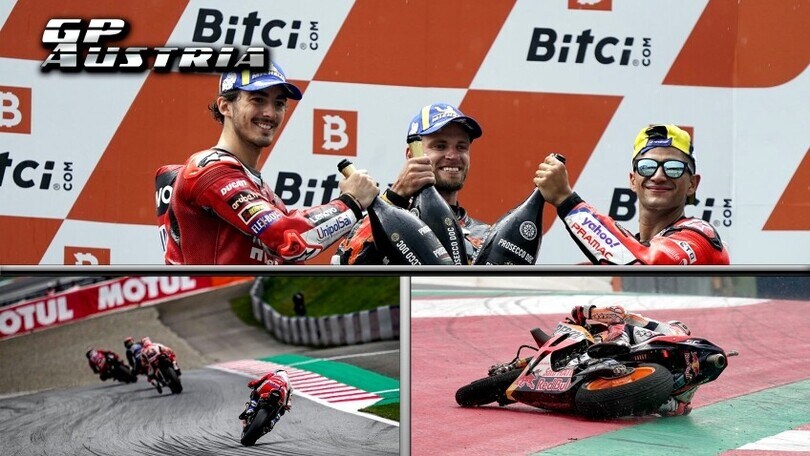 MotoGP: la pioggia esalta Binder in Austria, Zarco fa flop