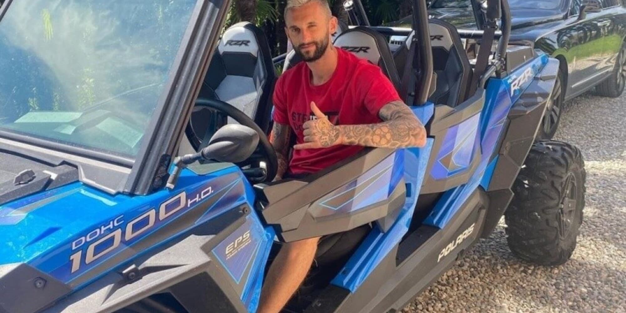 Brozovic, che pazzo in fuoristrada: in attesa della Serie A sgomma in... nerazzurro VIDEO